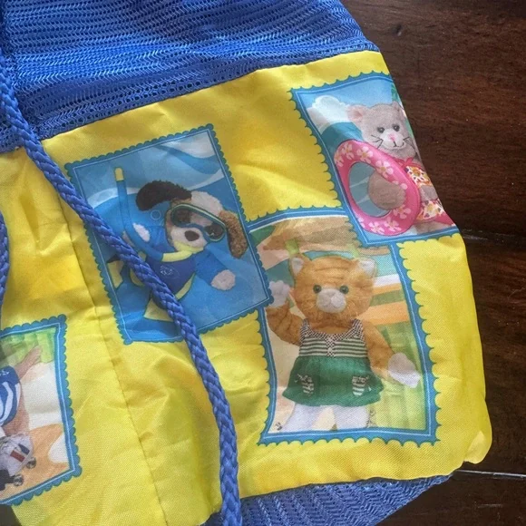 Webkinz Blue and Yellow Drawstring Mesh Bag - Picture 14 of 14